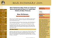 Desktop Screenshot of bear-dictionary.com